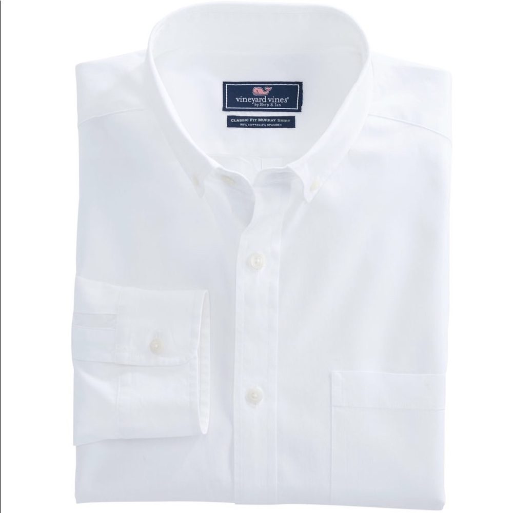 White Button Down Vineyard Vines Shirt
